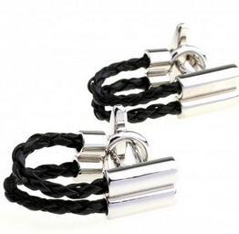 cuff028-cufflinks-black-cord-with-silver